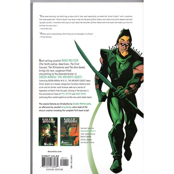 Green Arrow The Archers Quest Trade Paperback by Brad Meltzer & Phil Hester - Picture 2 of 2